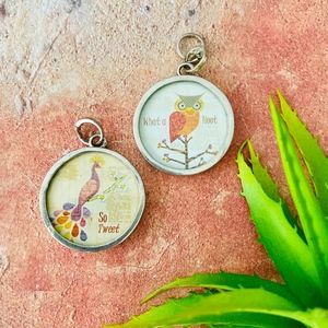 So Tweet Pick Up Sticks Reversible Charm